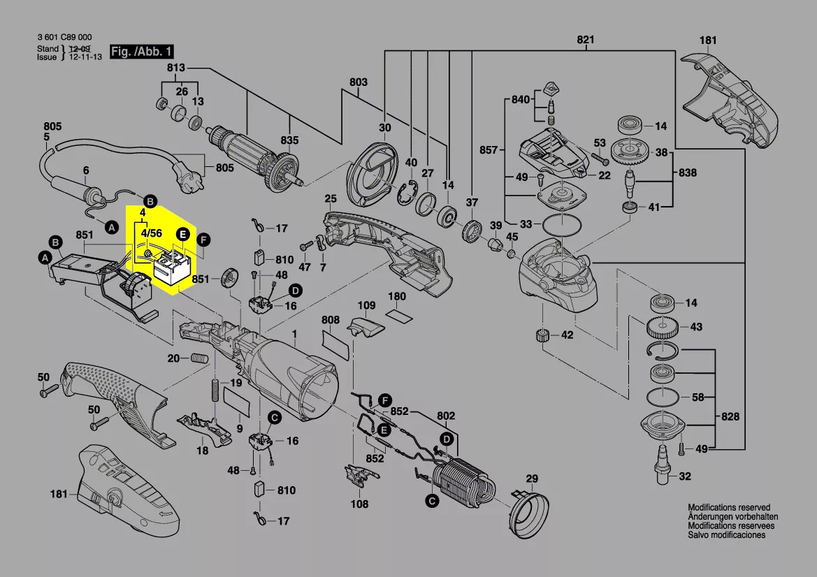 Interrupteur réf. 1 607 200 257 Bosch